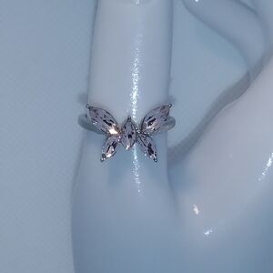 Vintage Heart ring- Butterfly